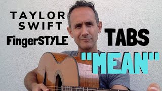 Mean - acoustic guitar fingerstyle arrangement - Taylor Swift (TABS)