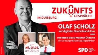 Duisburger Zukunftsgespräch mit Olaf Scholz, Bärbel Bas und Mahmut Özdemir