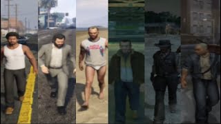 Franklin/Michael/Trevor/Niko/John Marston/ James Earl Cash street fighting