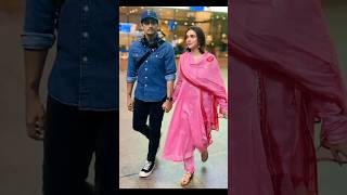 Aditi Rao and Siddharth at the airport for the first time post their marriage🥰 #song #newsong