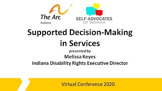 Supported Decision Making in Services