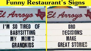 Funny Restaurant’s Signs , You’d Probably Come Back Just To Read Them