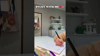 STUDY WITH ME! I STUDIED FOR 2 HOURS!!💚🌺🐆#study #viral #shorts #firstytshorts #youtubeshorts