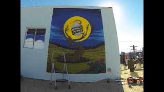 Orphic Egg - Mural painting time-lapse