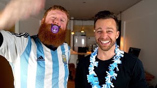 Enseñandole las PUTEADAS del Futbol Argentino - Dustin Luke