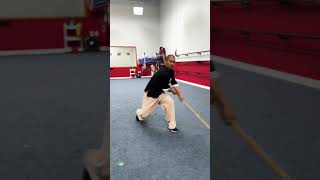 short staff training #kungfu #martialarts #wushu#shaolin#staff#shortstaff