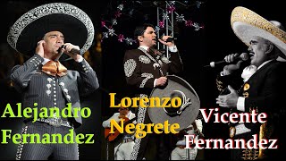 Con Mariachi Lorenzo Negrete, Alejandro y Vicente Fernandez