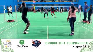 Full Match Video 4 | Mixed Doubles | Badminton Tournament | Chai Kings #chennai