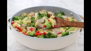 Skillet Chicken Broccoli Pasta