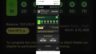 Binance Web3 UXUIY Airdrop Update 👍