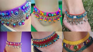 Very stylish top demanding crochet Boho anklet / ankle jewellery latest designs