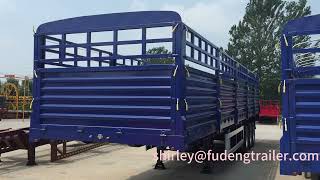 3 Axles Sidewall Trailer#semitrailer #madeinchina #sidewalltrailer #dropsidetrailer