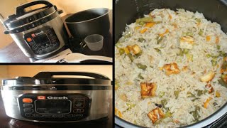 veg pulav recipe in kannada /tasty pulav in just 5mins /geek robocook /electric pressure cooker