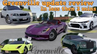 Greenville Update Review in less then 3 minutes! (Roblox Greenville Update)