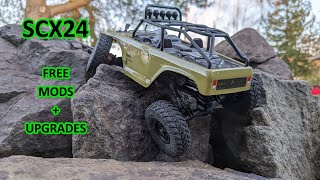 How did I make it work so well? Axial SCX24 Deadbolt FREE Suspension Mods + Crawling Course Test!