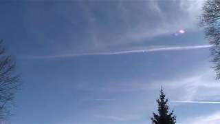 Tuesday February 13 2018 Time Lapse Sky Clouds Connecticut Filmed South Cold Sunny Day