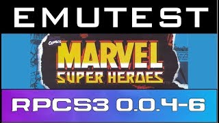 EMUTEST | RPCS3 0.0.4-6090 | Marvel Super Heroes - Marvel vs Capcom Origins | Playable