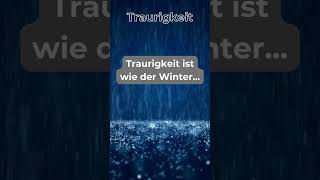 Traurigkeit ist wie der Winter... #sprüchezumnachdenken #shortsyoutube #traurigesprüche