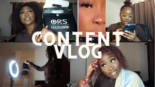 VLOG| CONTENT DAY &  A NEW LOOK & HOW I EDIT MY PICTURES FOR IG FT ORS COLOUR BLAST