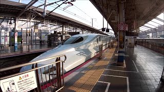 Mizuho Shinkansen みずほ (300 km/h)  palarnia i Okayama station (岡山駅)