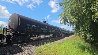 NS train 65R heads east through Radebaugh Pennsylvania