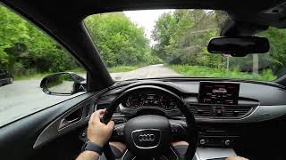 2012 Audi A6 C7 BiTDI 313HP  |  POV шофиране в Плевен и парк Кайлъка