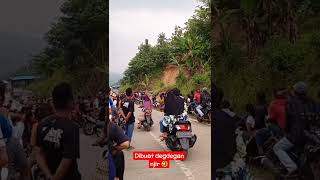 Nonton Motor Cross di Bendungan Kuningan Bikin Degdegan #shorts