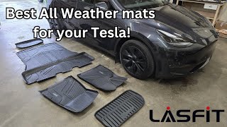 The Best All Weather floor mats for your 2024 Tesla Model Y! Easy installation!