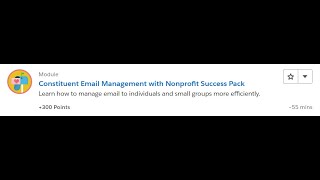 Constituent Email Management with Nonprofit Success Pack [Salesforce Trailhead Answers]