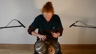 ‘AeloPan' Mini-Handpan: E Celtic Minor / Amara 8 | Stainless Steel | Scale: E/ B D E F# G A B