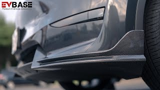 Tesla Model 3/Y Carbon Fiber Front Spoiler Install - EVBASE