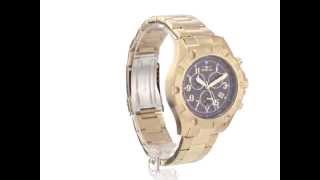 Invicta 13620 Specialty Chronografo Dial Azul Enchapado Oro 18K Acero Inoxidable