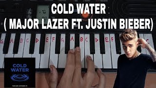 Cold water easy piano tutorial.