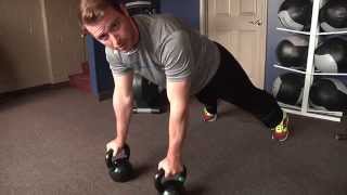 Great Core, Back And Shoulder Exercise With Kettlebells: Renegade Rows