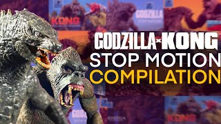 Godzilla x Kong Stop Motion COMPILATION (2020-2023)