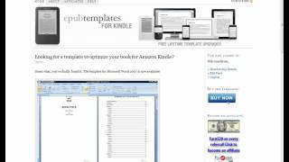 Kindle Template - MS Word template to create top notch Kindle books