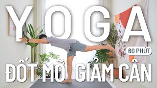 60 Phút Yoga Đốt Mỡ, Giảm Cân Tại Nhà | Nguyên Yoga