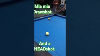 PERFECT DRAWSHOT..with a HEADSHOT.. #jaybeesucal #billiards #filipinobilliardchannel #10balls