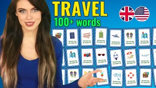 🌍✈️ 100 Essential Travel Words for Adventurous English Learners 🇬🇧🇺🇸