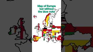 Map of Europe but without the blue color.#country #keşfet #shorts #viral #map #mapping