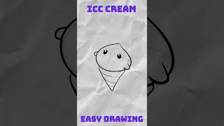 Easy to draw a cute ice cream #cutedraws #drawing