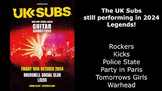 The Legendary UK Subs at Brudenell Social Club, Leeds - Friday 18th October 2024.