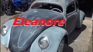 Eleanore Getting Closer to Paint - ROTTEN OLD CHOP TOP 1956 VW BEETLE - 149