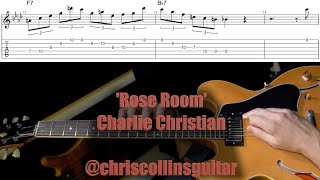 Rose Room - Charlie Christian | Guitar Tab Transcription Lesson Tutorial How To Play Cover