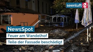 NewsSpot: Feuer am Wandelhof - Teile der Fassade beschädigt