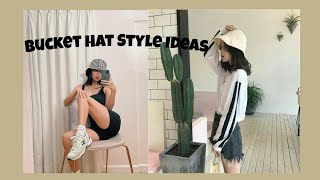 KOREAN OUTFIT IDEAS: BUCKET HAT STYLE IDEAS || KOREAN FASHION || #thestyleideas #aesthetic #trend