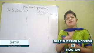 Multiplication & Division in Fraction | Operations in Fraction | Class 5, 6, 7 & 8 || Sharpmindz ||