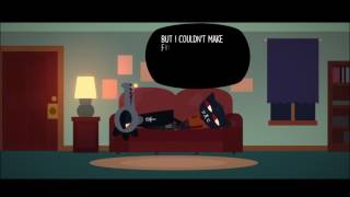 Talking to and sleeping with Bea on the couch - night in the woods