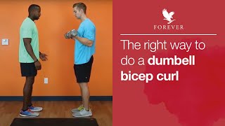 How to do Dumbell Bicep Curls | Forever Living UK & Ireland