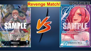 OP08 Rebecca Deck Tech and Reiju Rematch! Meta read for Rebecca and what match ups to focus on!